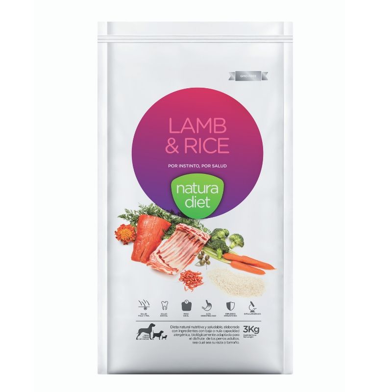 natura diet lamb pienso natural perros cordero