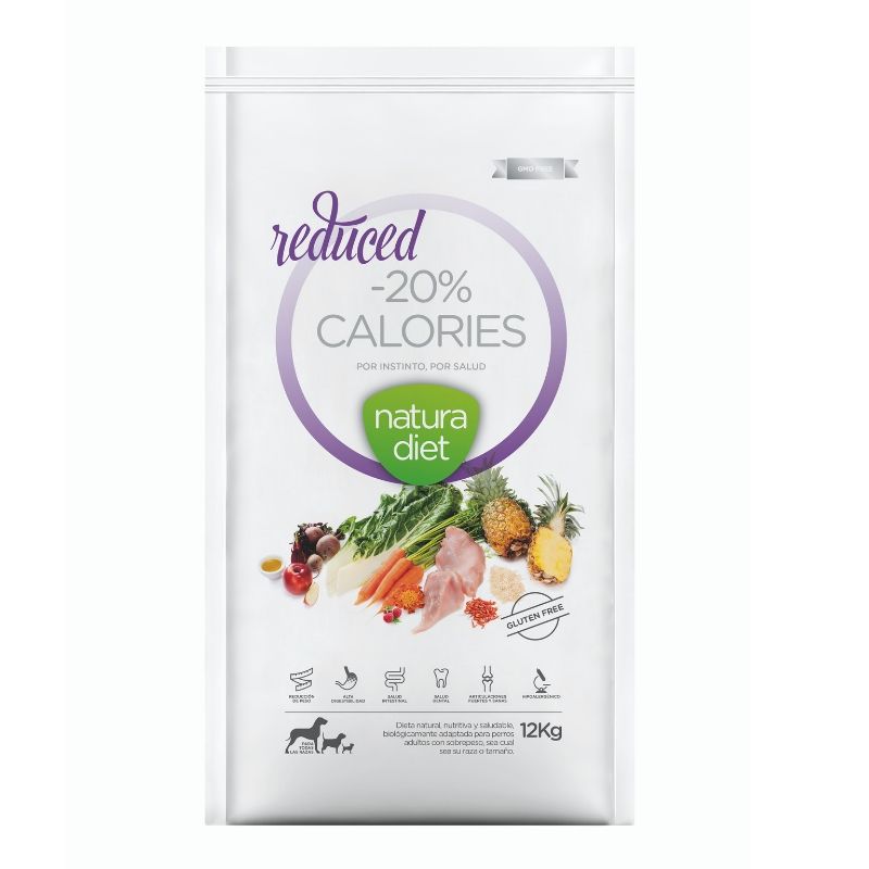 natura diet reduced -20% comida natural perros bajar peso obesidad