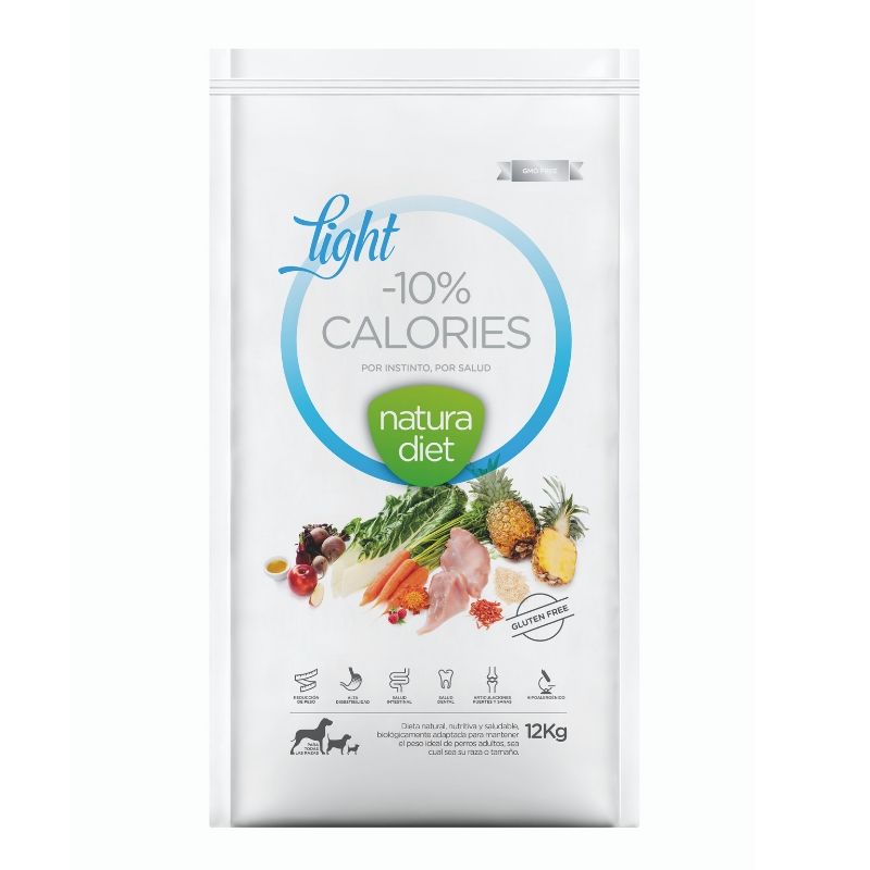 natura diet light -10% alimento natural perros