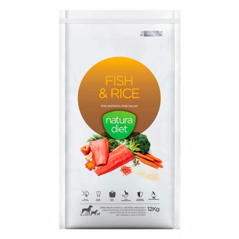 natura diet fish pienso natural perros salmón